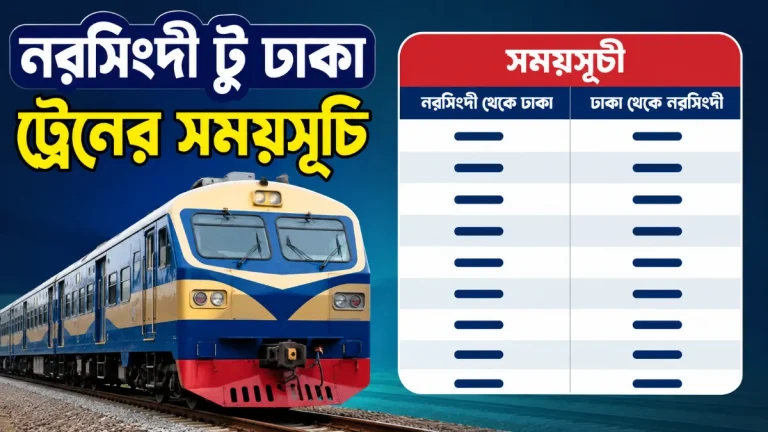 নরসিংদী টু ঢাকা ট্রেনের সময়সূচী
