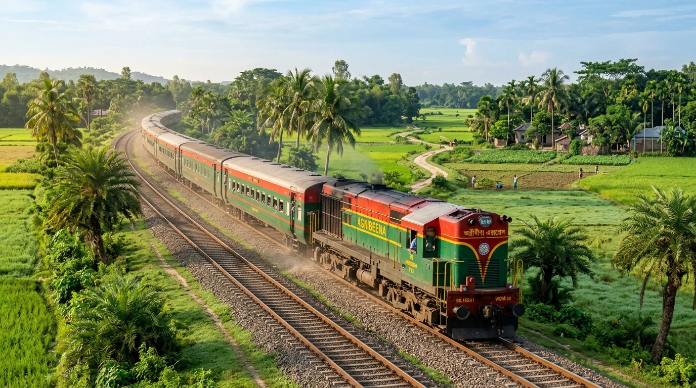 অগ্নিবীণা এক্সপ্রেস ট্রেনের সময়সূচী ও ছবি